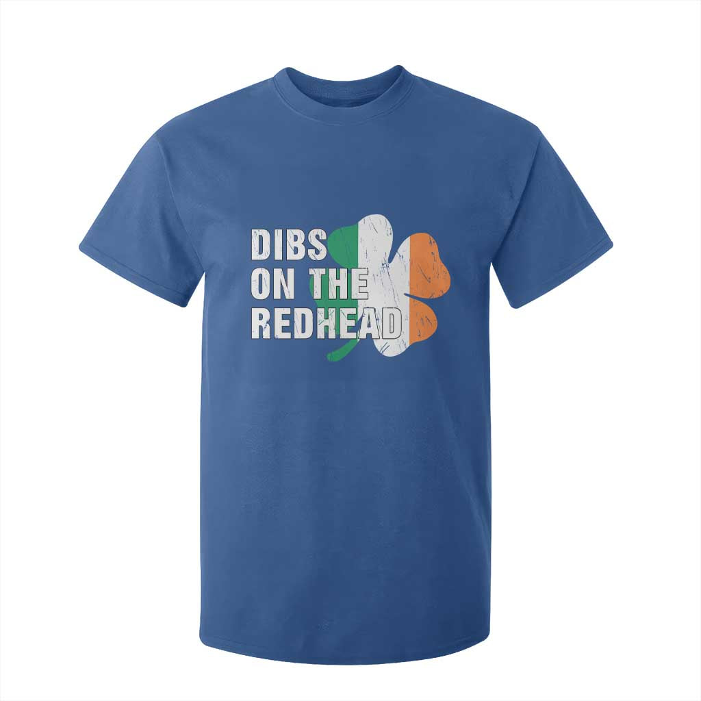 Dibs On The Redhead T Shirt For Kid Funny Irish St Patricks Day Shamrock TS10 Royal Blue Print Your Wear