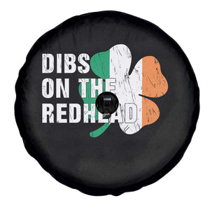 Dibs On The Redhead Spare Tire Cover Funny Irish St Patricks Day Shamrock TS10 Print Your Wear