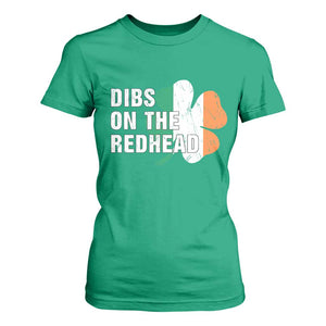 Dibs On The Redhead T Shirt For Women Funny Irish St Patricks Day Shamrock TS10 Irish Green Print Your Wear