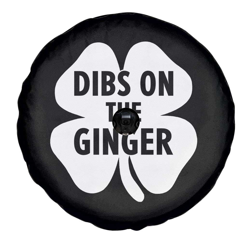 St Patricks Day Shamrock Dibs On The Ginger Spare Tire Cover Funny Redhead Irish TS10 Print Your Wear