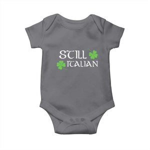 Still Italian St Patricks Day Baby Onesie Lucky Shamrock TS10 Charcoal Print Your Wear