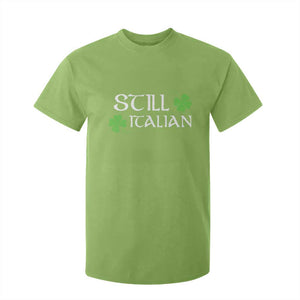 Still Italian St Patricks Day T Shirt For Kid Lucky Shamrock TS10 Lime Print Your Wear