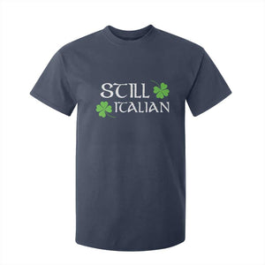 Still Italian St Patricks Day T Shirt For Kid Lucky Shamrock TS10 Navy Print Your Wear