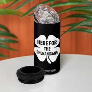 Funny Irish St Patricks Day 4 in 1 Can Cooler Tumbler Here for the Shenanigans TS10 Print Your Wear