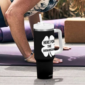 Funny Irish St Patricks Day Tumbler With Handle Here for the Shenanigans TS10 Print Your Wear