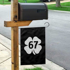 Funny Irish St Patricks Day Shamrock 67 Garden Flag Six Seven 6 7 Meme Gen Alpha Slang TS10 Print Your Wear