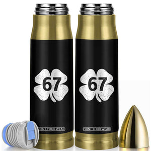 Funny Irish St Patricks Day Shamrock 67 Bullet Tumbler Six Seven 6 7 Meme Gen Alpha Slang TS10 Black Print Your Wear