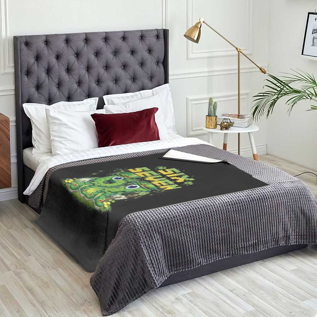 Funny Irish St Patricks Day 67 Throw Blanket Six Seven Brainrot Italian Gaming 6 7 Meme Gen Alpha Slang TS10 Print Your Wear