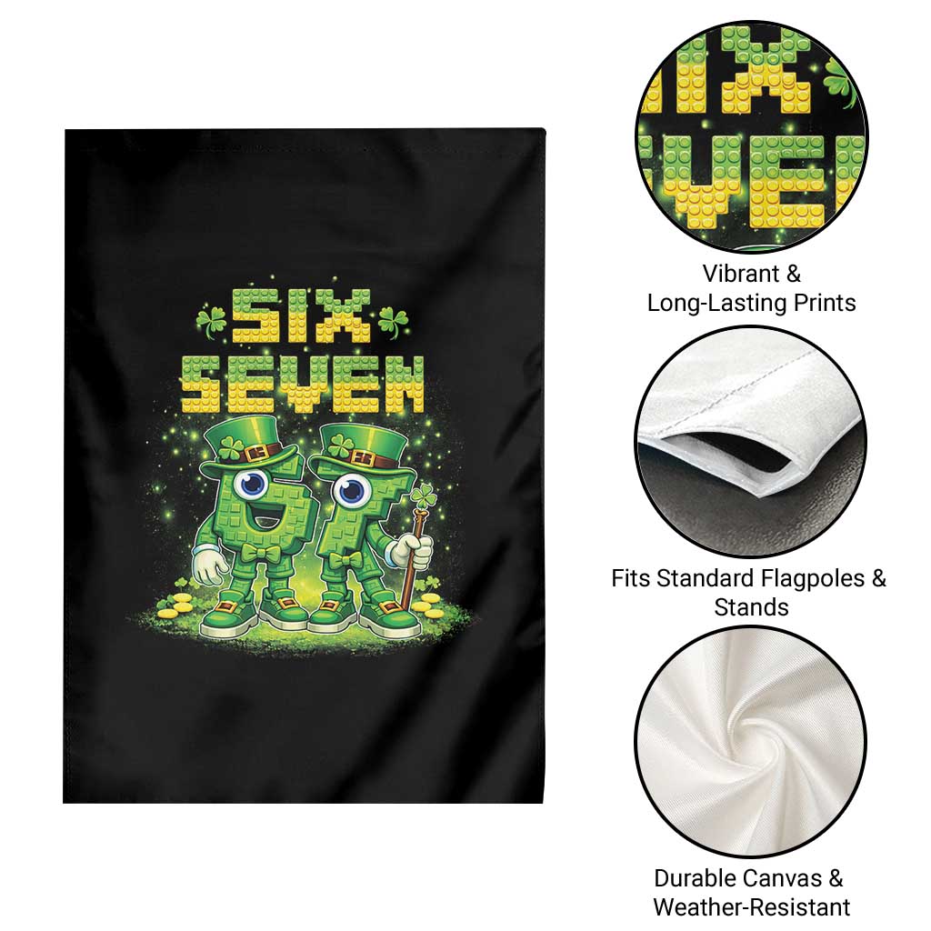 Funny Irish St Patricks Day 67 Garden Flag Six Seven Brainrot Italian Gaming 6 7 Meme Gen Alpha Slang TS10 Print Your Wear