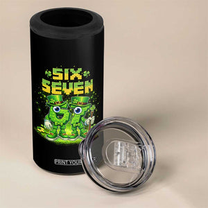 Funny Irish St Patricks Day 67 4 in 1 Can Cooler Tumbler Six Seven Brainrot Italian Gaming 6 7 Meme Gen Alpha Slang TS10 Print Your Wear