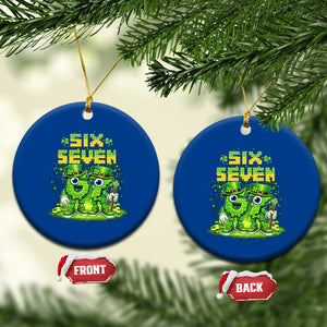 Funny Irish St Patricks Day 67 Ceramic Ornament Six Seven Brainrot Italian Gaming 6 7 Meme Gen Alpha Slang TS10 1pc Blue Print Your Wear