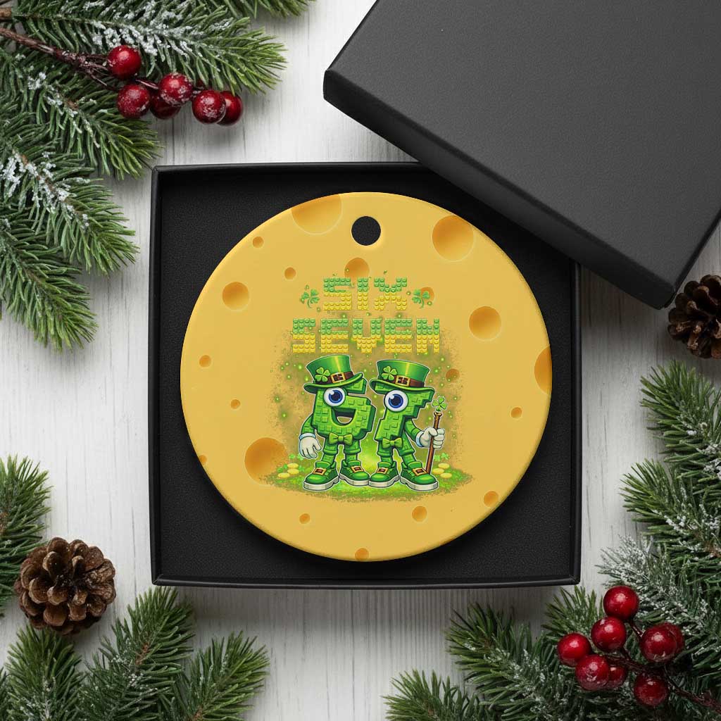 Funny Irish St Patricks Day 67 Ceramic Ornament Six Seven Brainrot Italian Gaming 6 7 Meme Gen Alpha Slang TS10 1pc Yellow Cheese Print Your Wear