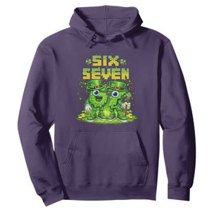 Funny Irish St Patricks Day 67 Hoodie Six Seven Brainrot Italian Gaming 6 7 Meme Gen Alpha Slang TS10 Purple Print Your Wear