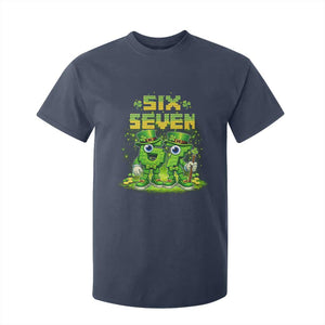 Funny Irish St Patricks Day 67 T Shirt For Kid Six Seven Brainrot Italian Gaming 6 7 Meme Gen Alpha Slang TS10 Navy Print Your Wear