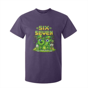 Funny Irish St Patricks Day 67 T Shirt For Kid Six Seven Brainrot Italian Gaming 6 7 Meme Gen Alpha Slang TS10 Purple Print Your Wear