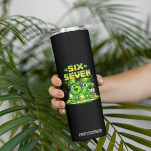 Funny Irish St Patricks Day 67 Skinny Tumbler Six Seven Brainrot Italian Gaming 6 7 Meme Gen Alpha Slang TS10 Print Your Wear