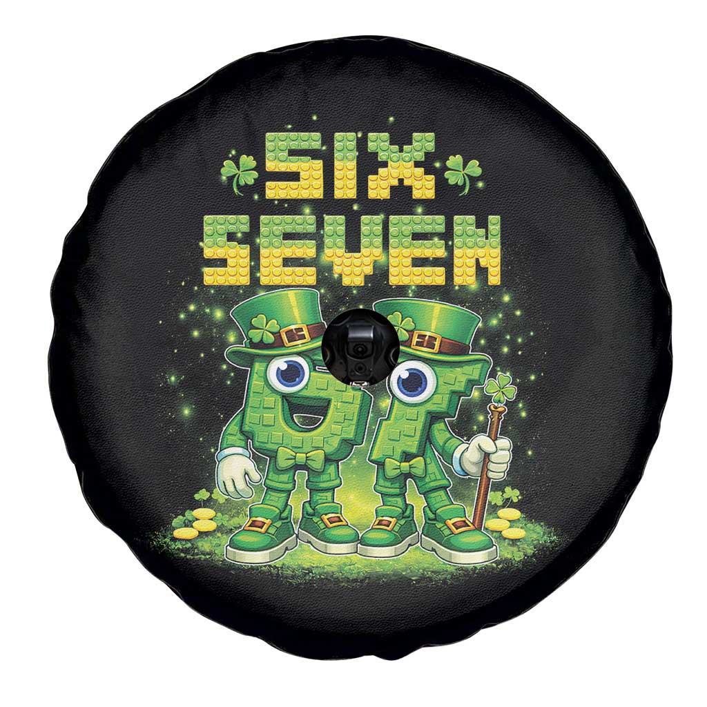 Funny Irish St Patricks Day 67 Spare Tire Cover Six Seven Brainrot Italian Gaming 6 7 Meme Gen Alpha Slang TS10 Print Your Wear