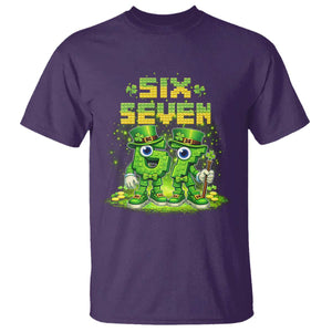 Funny Irish St Patricks Day 67 T Shirt Six Seven Brainrot Italian Gaming 6 7 Meme Gen Alpha Slang TS10 Purple Print Your Wear