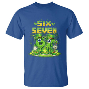 Funny Irish St Patricks Day 67 T Shirt Six Seven Brainrot Italian Gaming 6 7 Meme Gen Alpha Slang TS10 Royal Blue Print Your Wear