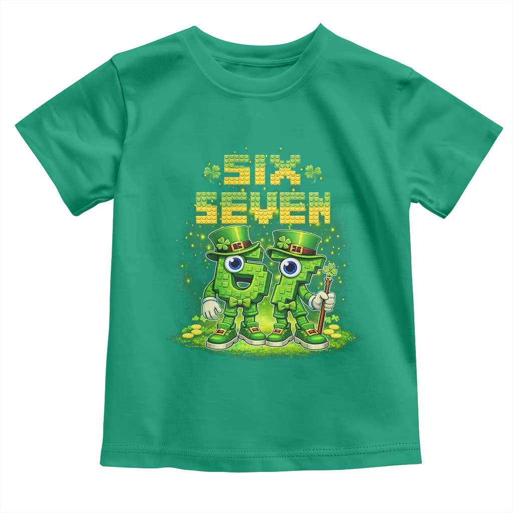 Funny Irish St Patricks Day 67 Toddler T Shirt Six Seven Brainrot Italian Gaming 6 7 Meme Gen Alpha Slang TS10 Irish Green Print Your Wear
