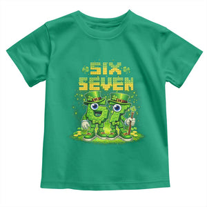 Funny Irish St Patricks Day 67 Toddler T Shirt Six Seven Brainrot Italian Gaming 6 7 Meme Gen Alpha Slang TS10 Irish Green Print Your Wear