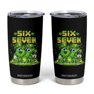 Funny Irish St Patricks Day 67 Tumbler Cup Six Seven Brainrot Italian Gaming 6 7 Meme Gen Alpha Slang TS10 Black Print Your Wear