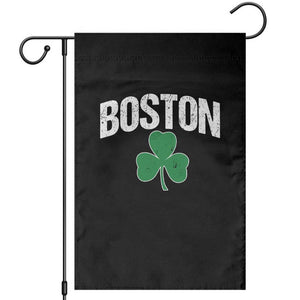 Boston Garden Flag St Patricks Day Irish Green Shamrock Massachusetts TS10 Black Print Your Wear