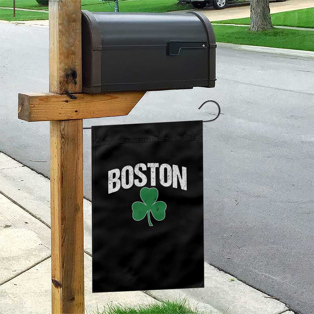 Boston Garden Flag St Patricks Day Irish Green Shamrock Massachusetts TS10 Print Your Wear