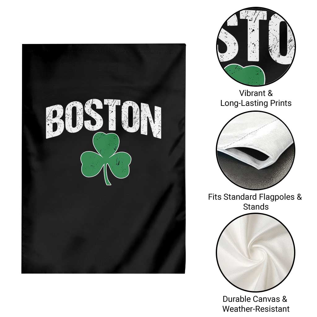Boston Garden Flag St Patricks Day Irish Green Shamrock Massachusetts TS10 Print Your Wear