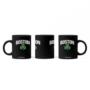 Boston Coffee Mug St Patricks Day Irish Green Shamrock Massachusetts TS10 Print Your Wear