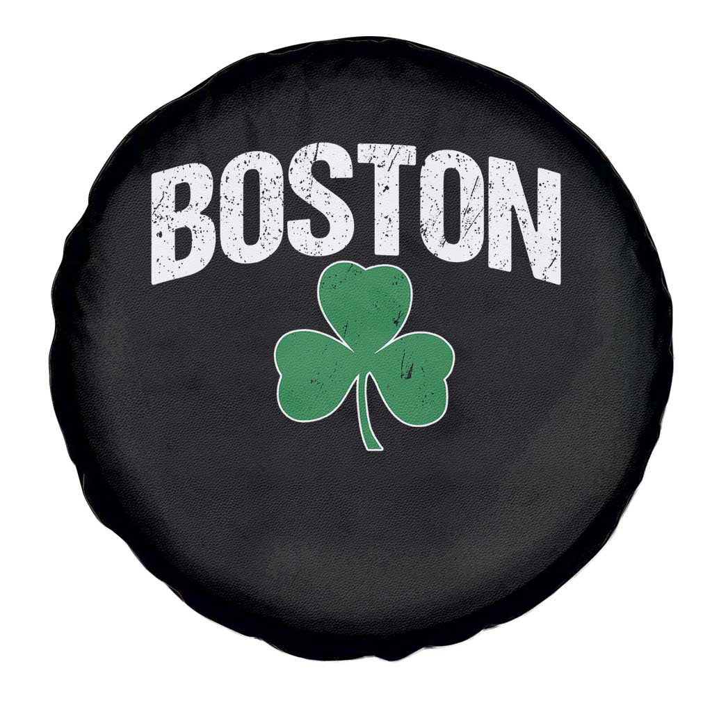 Boston Spare Tire Cover St Patricks Day Irish Green Shamrock Massachusetts TS10 Print Your Wear