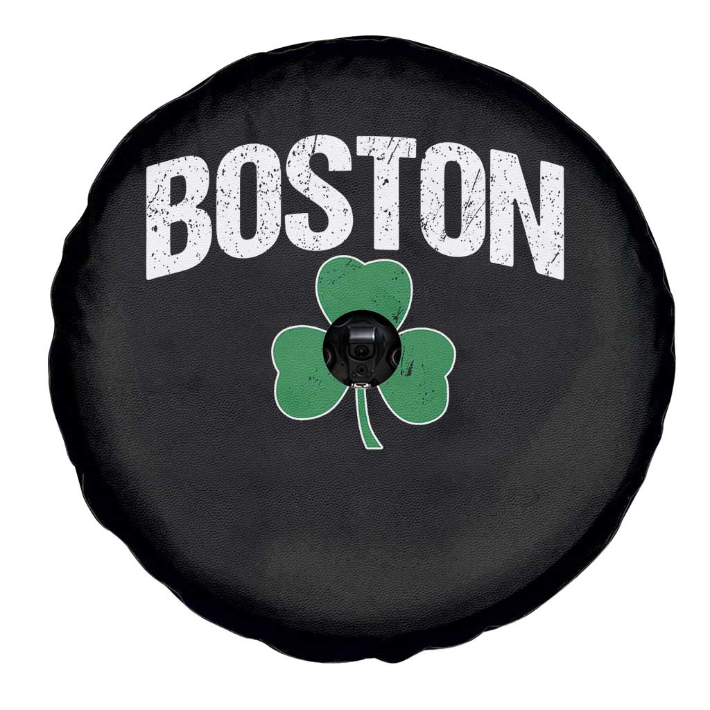 Boston Spare Tire Cover St Patricks Day Irish Green Shamrock Massachusetts TS10 Print Your Wear