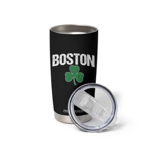 Boston Tumbler Cup St Patricks Day Irish Green Shamrock Massachusetts TS10 Print Your Wear