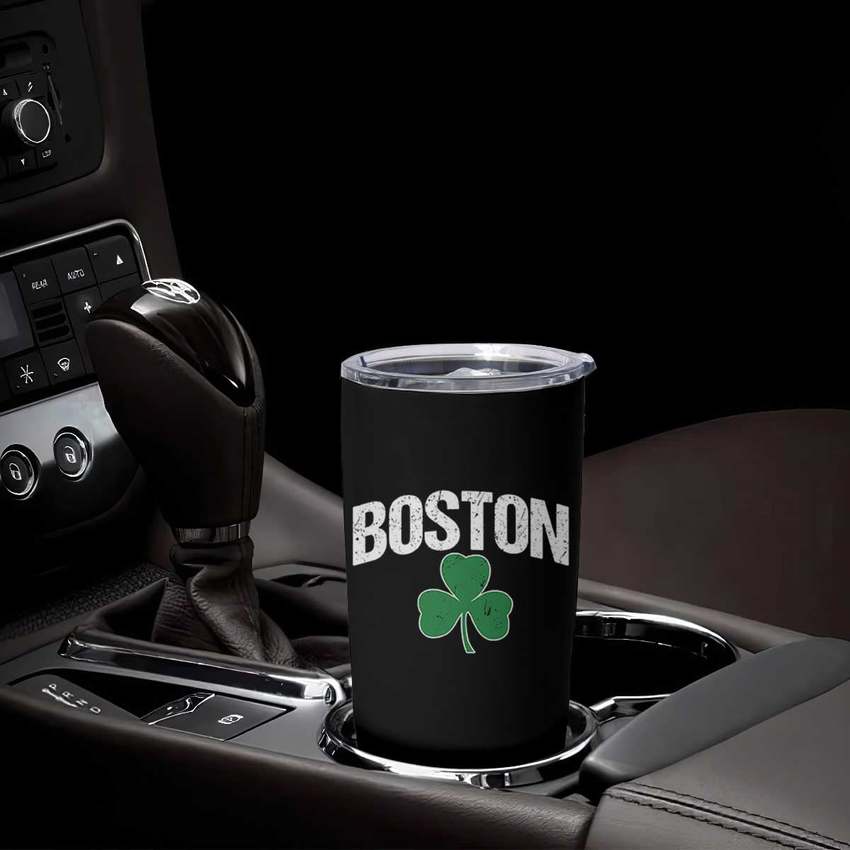Boston Tumbler Cup St Patricks Day Irish Green Shamrock Massachusetts TS10 Print Your Wear