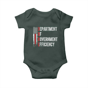 DOGE Department Of Government Efficiency Baby Onesie D.O.G.E. Partiotic US Flag TS10 Print Your Wear