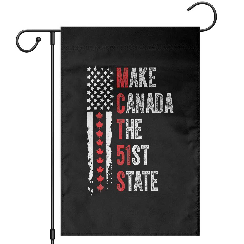 Funny Trump Make Canada 51st State Garden Flag TS10 Black Print Your Wear