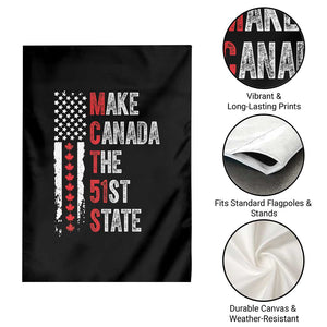 Funny Trump Make Canada 51st State Garden Flag TS10 Print Your Wear