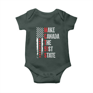 Funny Trump Make Canada 51st State Baby Onesie TS10 Print Your Wear