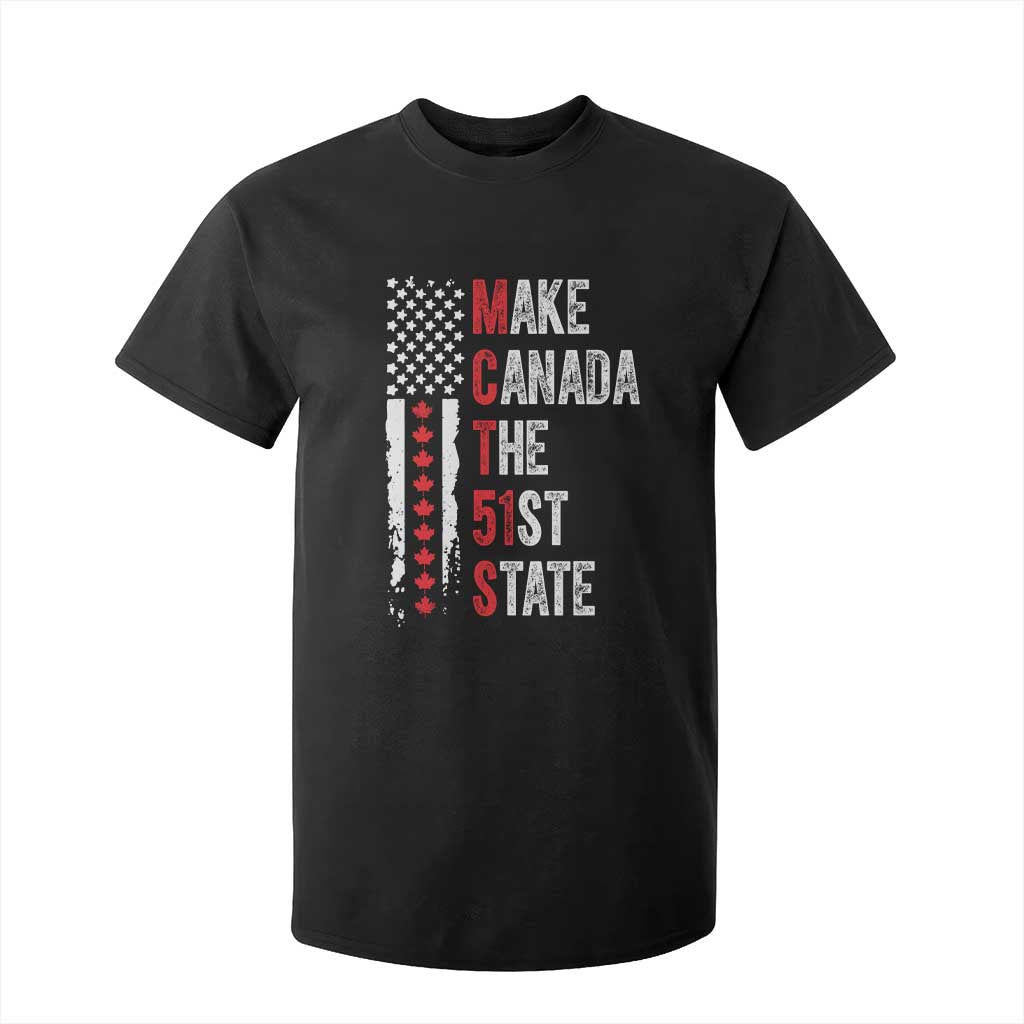 Funny Trump Make Canada 51st State T Shirt For Kid TS10 Black Print Your Wear