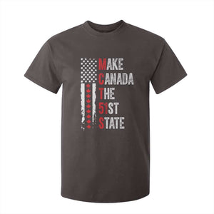 Funny Trump Make Canada 51st State T Shirt For Kid TS10 Dark Chocolate Print Your Wear