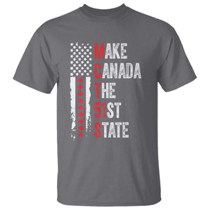 Funny Trump Make Canada 51st State T Shirt TS10 Charcoal Print Your Wear