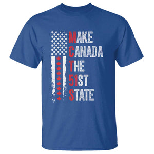 Funny Trump Make Canada 51st State T Shirt TS10 Royal Blue Print Your Wear