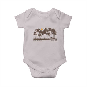 Gulf of Mexico Baby Onesie Since 1672 Vintage 70s Retro Vintage TS10 Ice Gray Print Your Wear