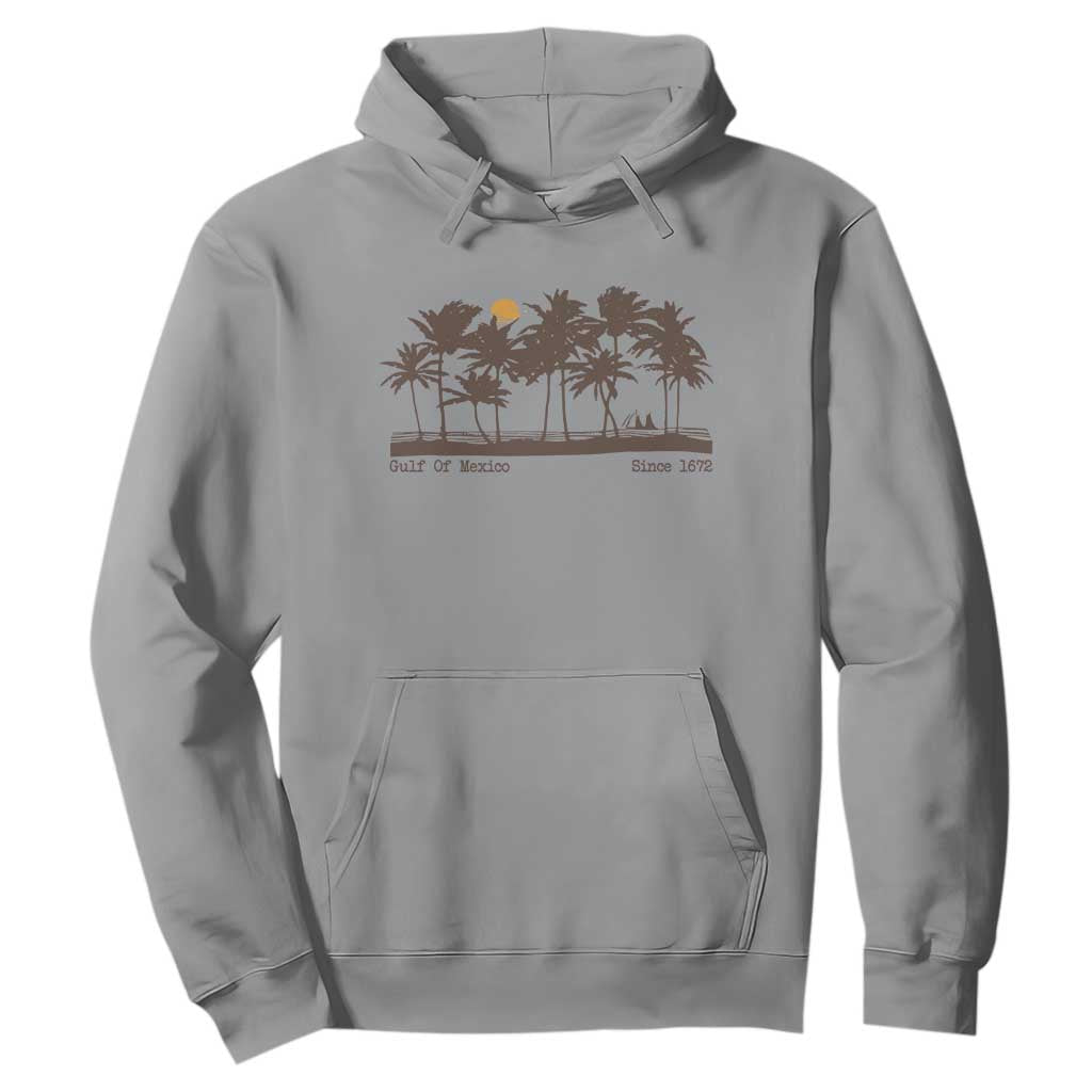 Gulf of Mexico Hoodie Since 1672 Vintage 70s Retro Vintage TS10 Sport Gray Print Your Wear