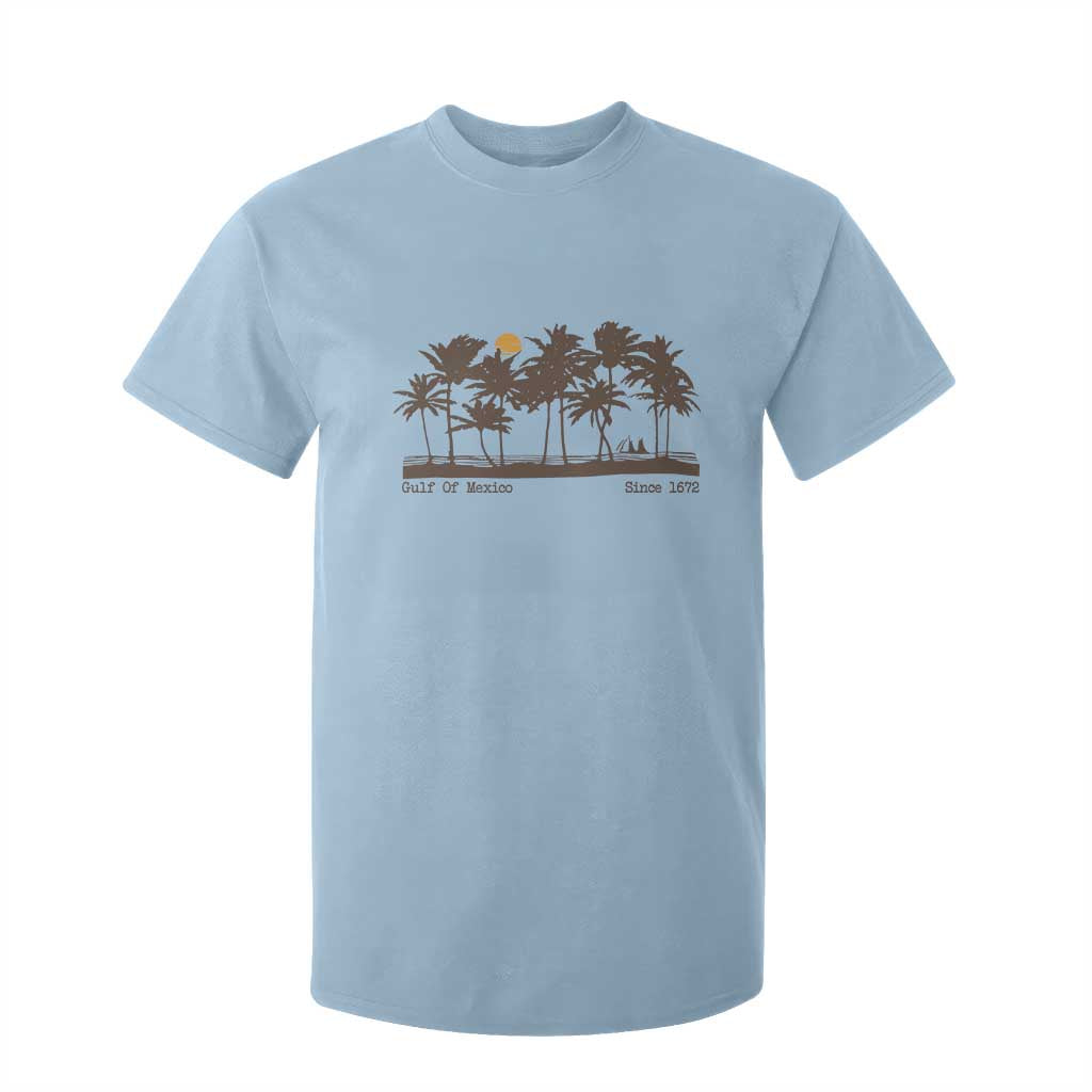 Gulf of Mexico T Shirt For Kid Since 1672 Vintage 70s Retro Vintage TS10 Light Blue Print Your Wear