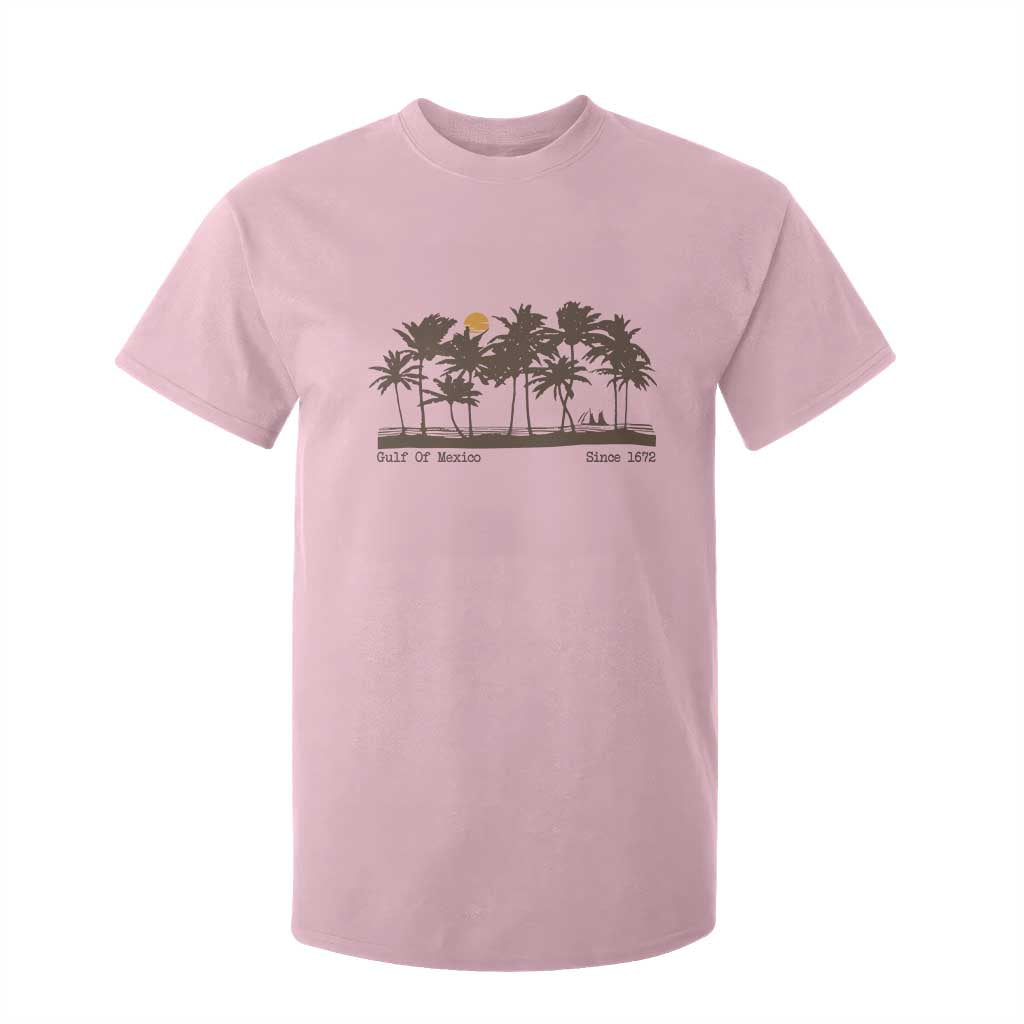 Gulf of Mexico T Shirt For Kid Since 1672 Vintage 70s Retro Vintage TS10 Light Pink Print Your Wear