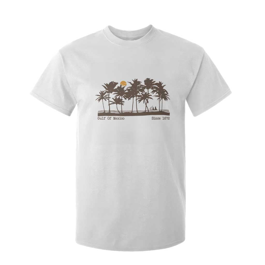 Gulf of Mexico T Shirt For Kid Since 1672 Vintage 70s Retro Vintage TS10 White Print Your Wear