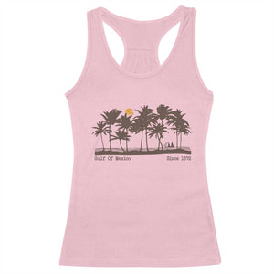 Gulf of Mexico Racerback Tank Top Since 1672 Vintage 70s Retro Vintage TS10 Light Pink Print Your Wear