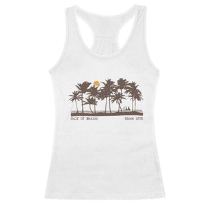 Gulf of Mexico Racerback Tank Top Since 1672 Vintage 70s Retro Vintage TS10 White Print Your Wear