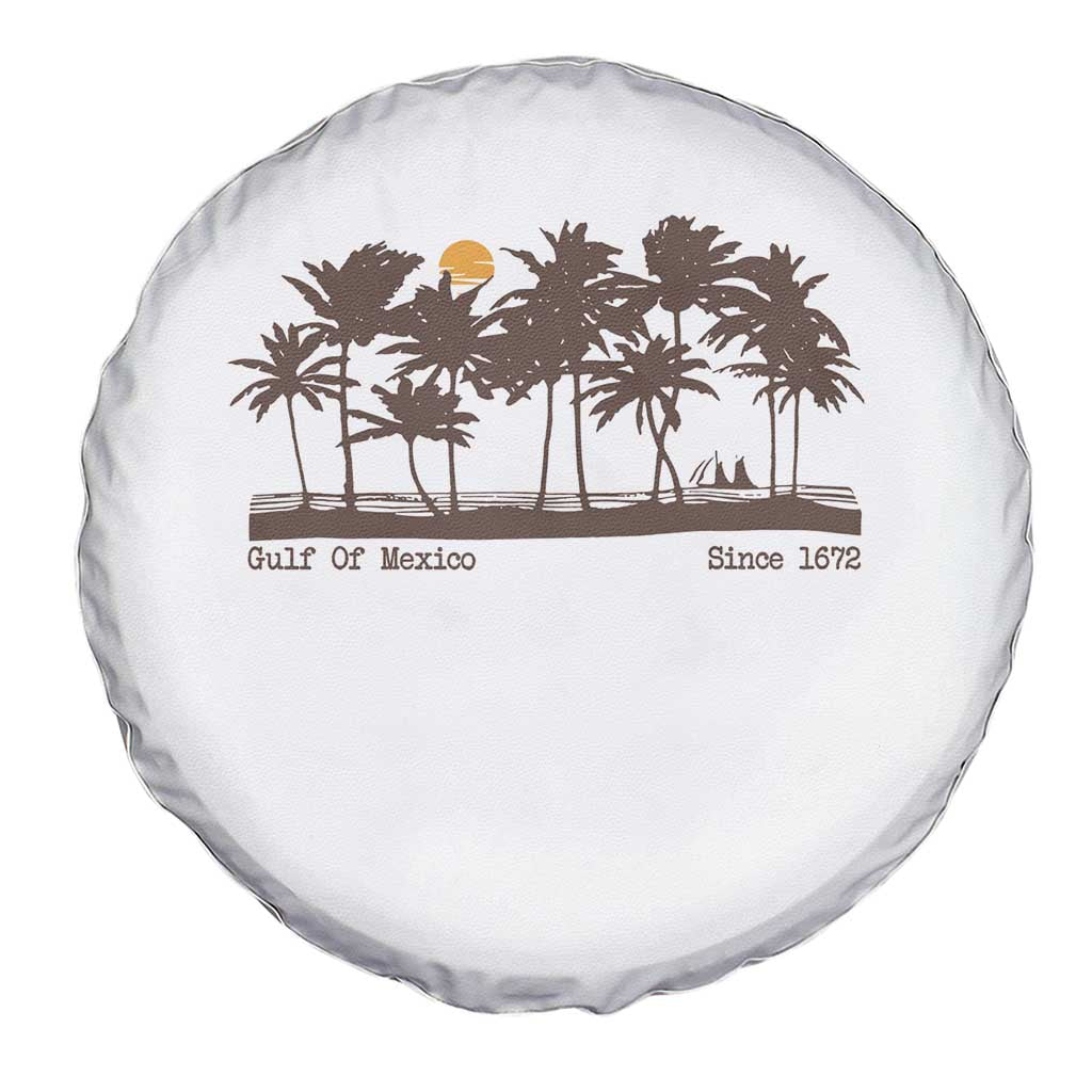Gulf of Mexico Spare Tire Cover Since 1672 Vintage 70s Retro Vintage TS10 Print Your Wear